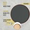 HBCY Creations Set of 2 Round Wood Framed Wall Mounted Magnetic Chalkboards with Eraser and Chalk